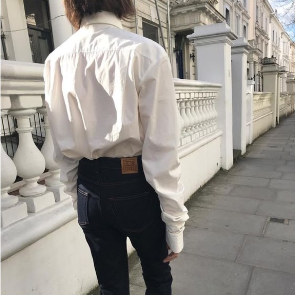 TOTEME // Standard straight high waist full length denim (27)